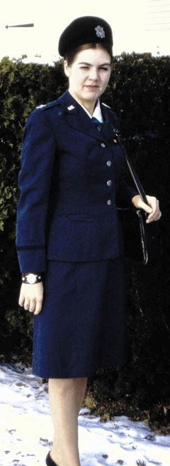 A young Lt. Sharron Frontiero (now Sharron Cohen) in her Air Force uniform in 1972. Courtesy of Sharron Cohen