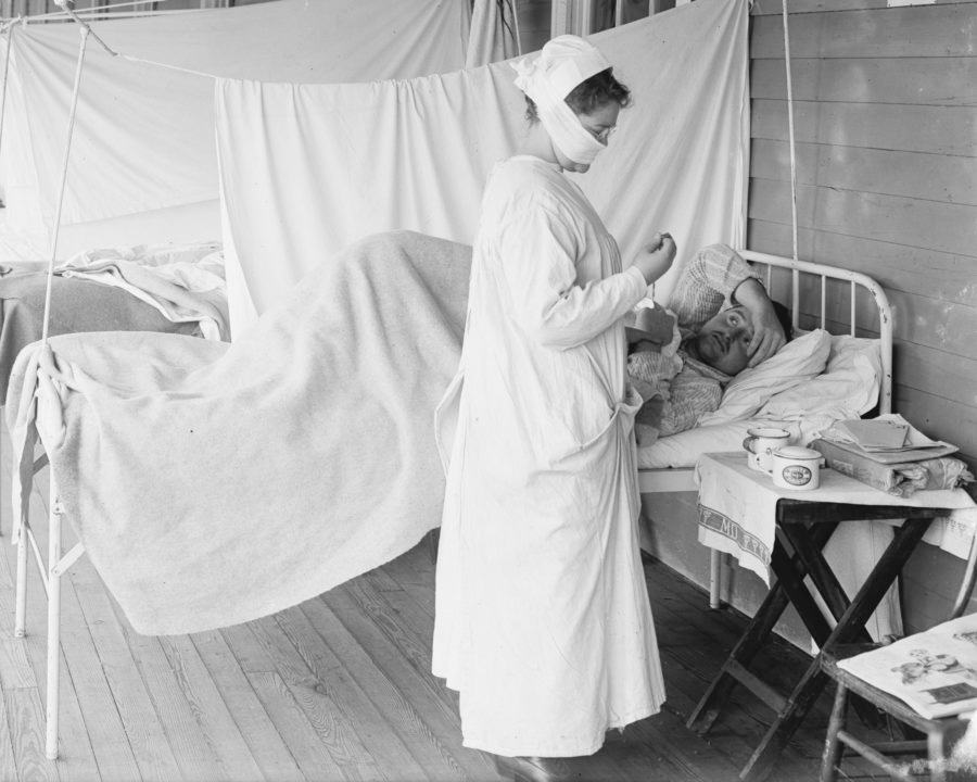 SCOTUS Scoop: Epidemics and the Supreme Court, Nurse @ Walter Reed Hospital in November 1918
