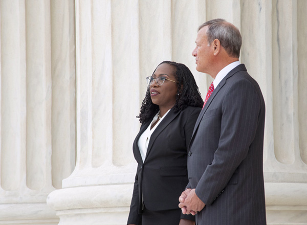 Society News: The Investiture of Justice Ketanji Brown Jackson, with Chief Justice Roberts