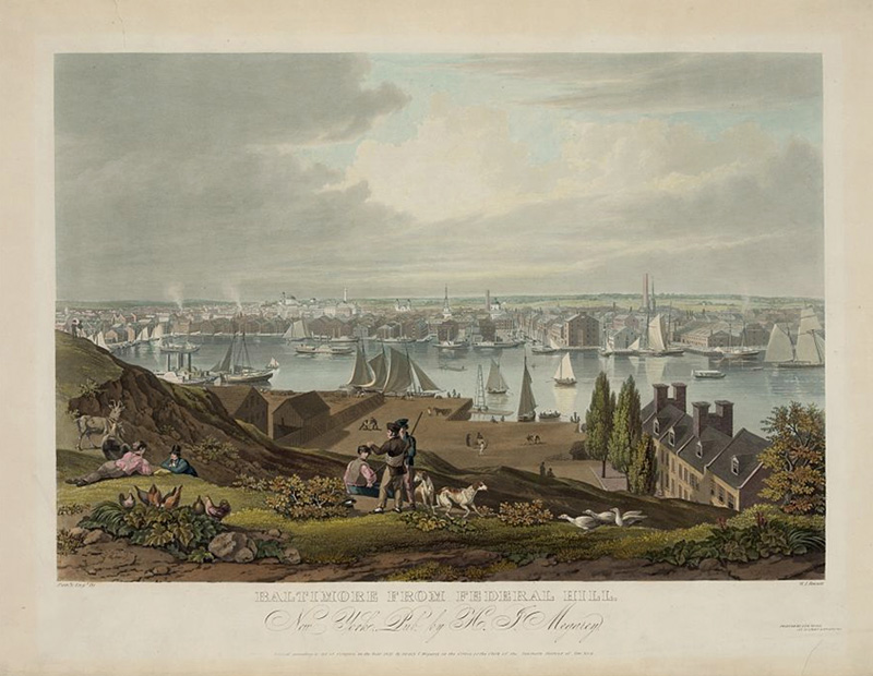 Baltimore from Federal Hill by W.J. Bennett