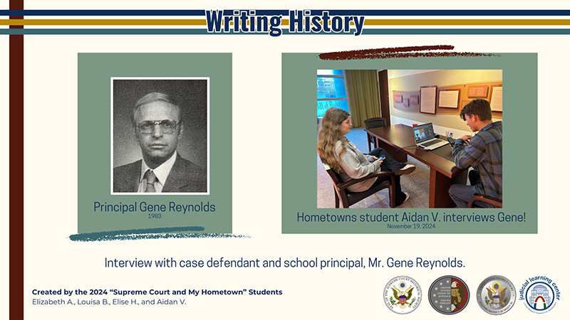 Writing History - Aida V. interviews Case Defendant