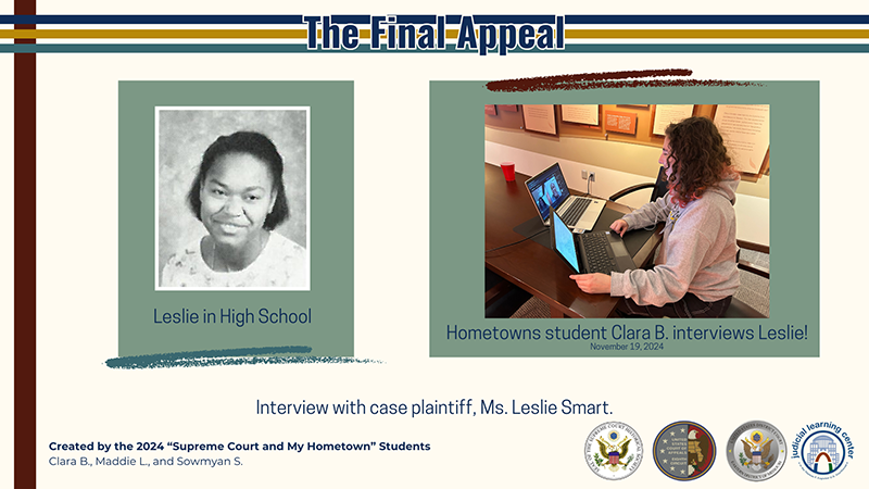 The Final Appeal - Clara B. Interviews Case Plaintiff