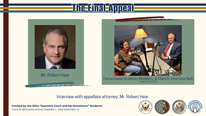 The Final Appeal - Maddie L & Clara B. Interviews Appellate Attorney