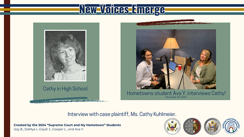 New Voices Emerge - Ava Y. Interviews Case Plaintiff